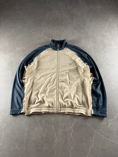 Nike trackjacke blau beige - blau,