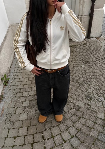 Adidas track jacket - track, gold