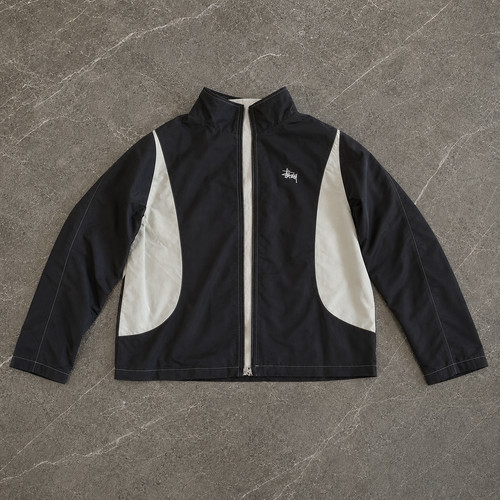Stüssy track jacket schwarz - stüssy,