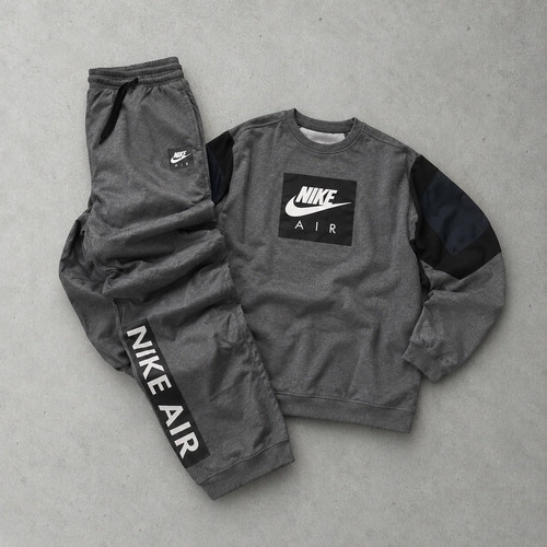Nike tracksuit grey black - tracksuit, grey/black