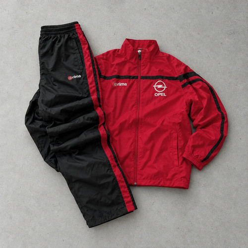 Y2k erima tracksuit red black - erima, red/black