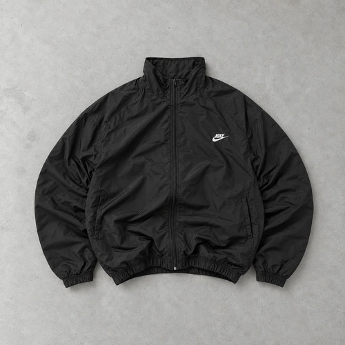 Nike track jacket black rare - track,
