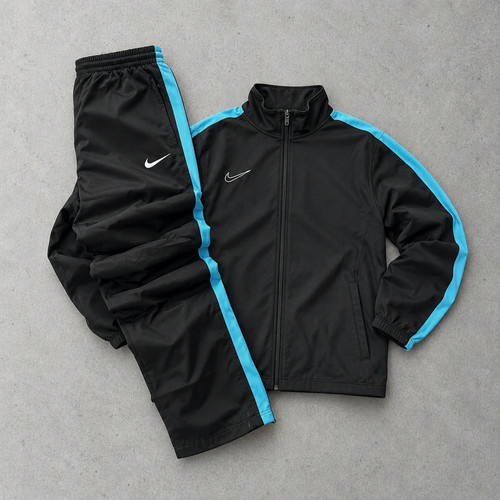 Nike tracksuit black turquoise - nike, black/turquoise