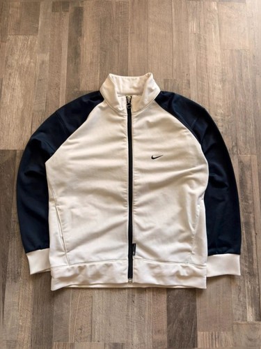 Nike trainingsjacke beige navy - beige,
